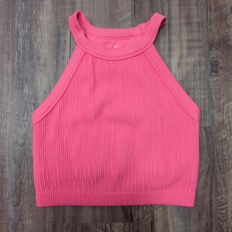 Aerie Crop Real Good, Coral, Size: Jr M