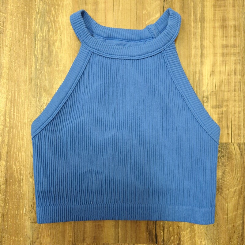 Aerie Crop Real Good, Blue, Size: Youth M