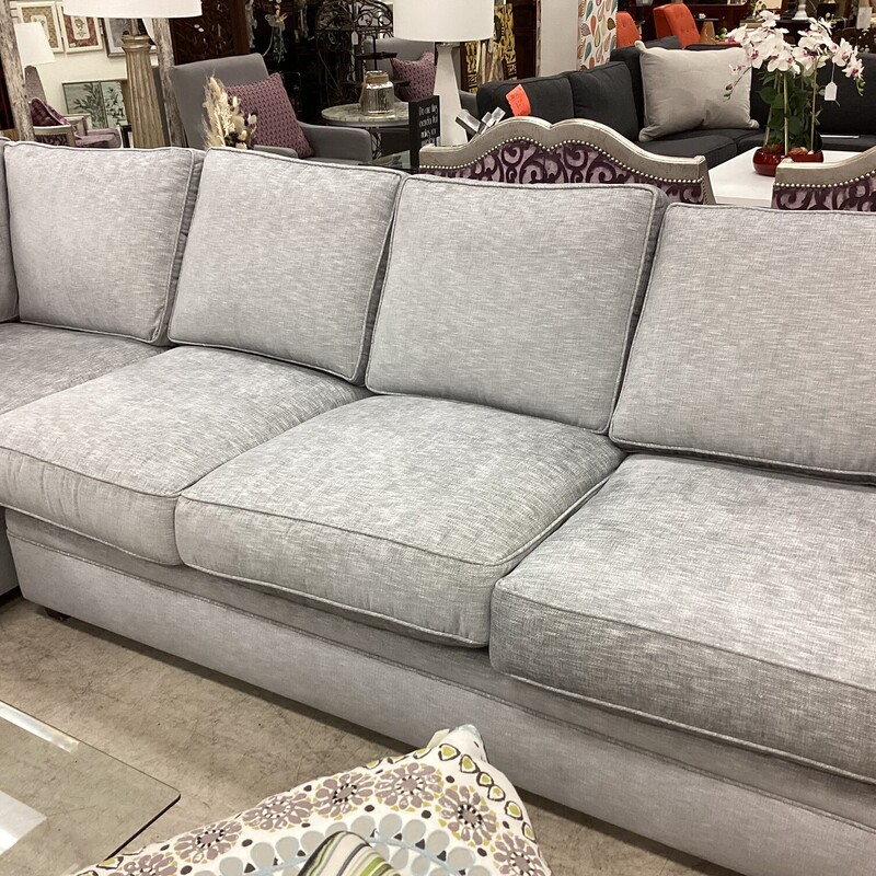 Gray Down Sectional, Gray, 2 Pieces<br />
120in wide x 98in deep