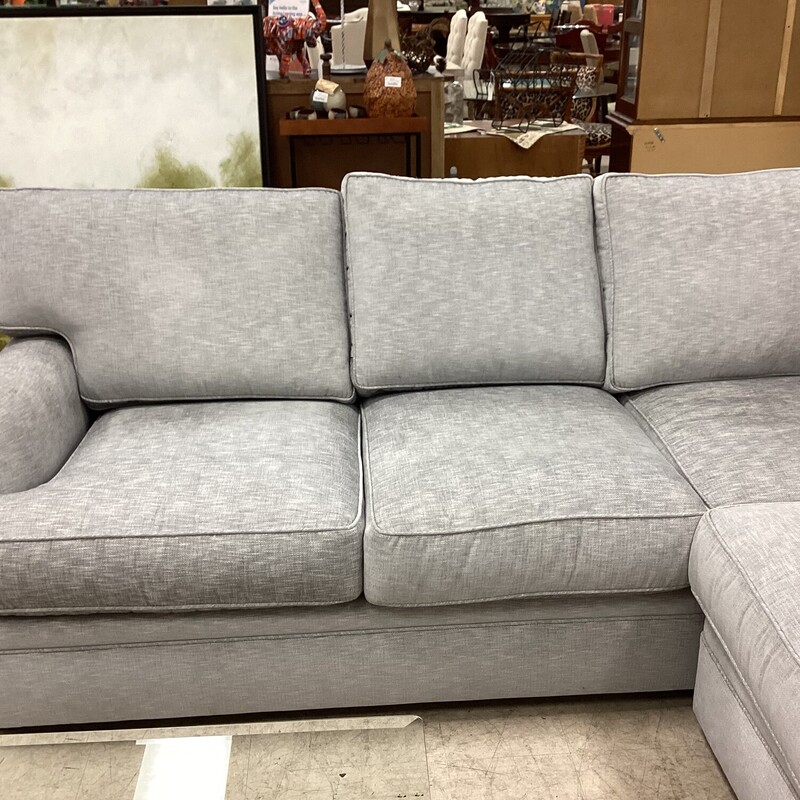 Gray Down Sectional, Gray, 2 Pieces<br />
120in wide x 98in deep