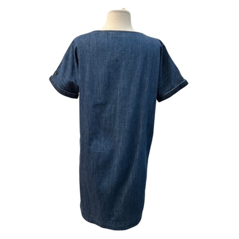 Batela Sea Style Dress<br />
With Pockets!!<br />
100% Cotton<br />
Color: Denim<br />
Size: M-L  Euro:42