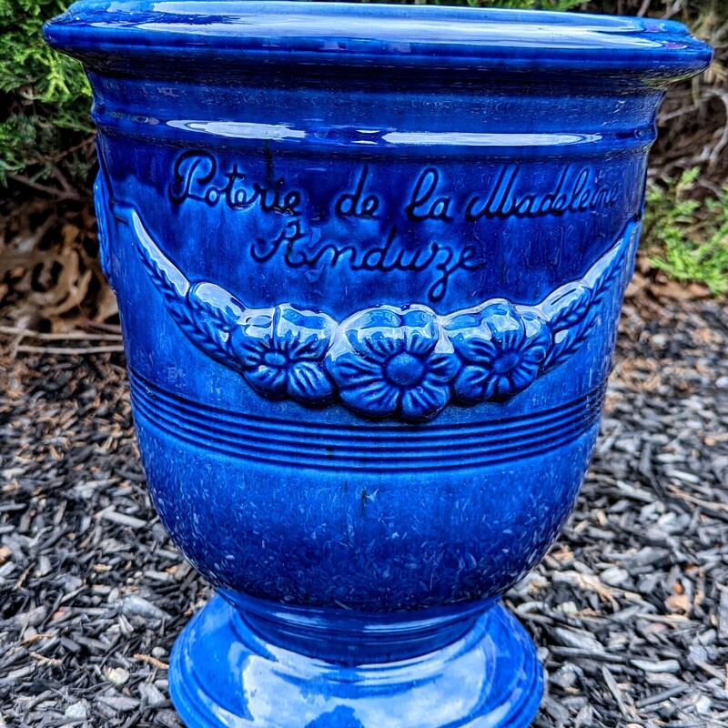 French Anduze Blue Pot
