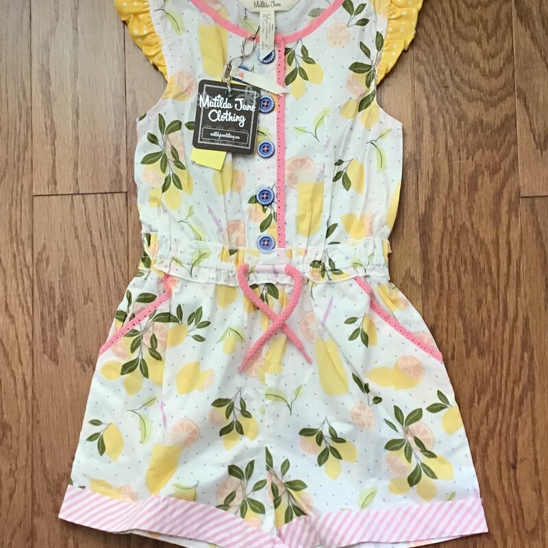 Matilda Jane Romper NEW, Yellow, Size: 4

brand new with tag

so cute adorable lemon print

FOR SHIPPING: PLEASE ALLOW AT LEAST ONE WEEK FOR SHIPMENT

FOR PICK UP: PLEASE ALLOW 2 DAYS TO FIND AND GATHER YOUR ITEMS

ALL ONLINE SALES ARE FINAL.
NO RETURNS
REFUNDS
OR EXCHANGES

THANK YOU FOR SHOPPING SMALL!