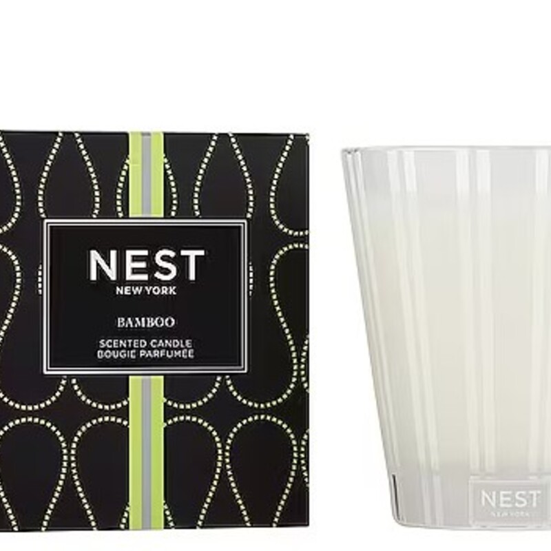Nest Bamboo Candle
White in Glass Jar - 8.1oz
This exquisitely fragranced Classic Candle elevates everyday living and entertaining. It is meticulously crafted with a proprietary premium wax formulated so the candle burns cleanly and evenly and infuses a room with exceptional scent.
Key Notes: White florals with an abundance of lush green notes and hints of sparkling citrus
Fragrance Family: Floral
Vegan & cruelty-free
Free of Parabens, Phthalates, and Sulfates
Burn time is approximately 50 - 60 hours