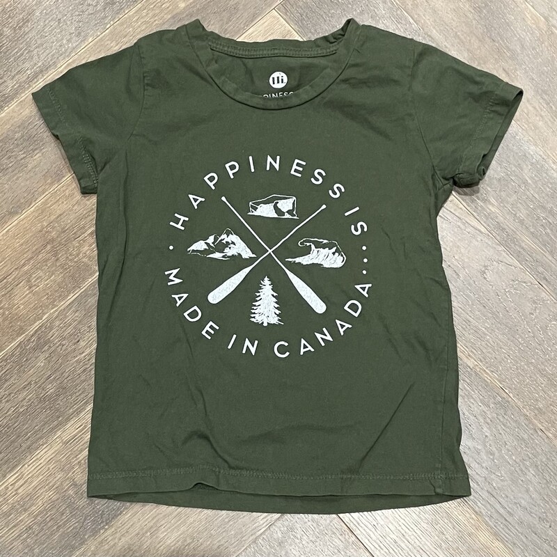 Happiness Is... Tee, Green, Size: 8-10Y