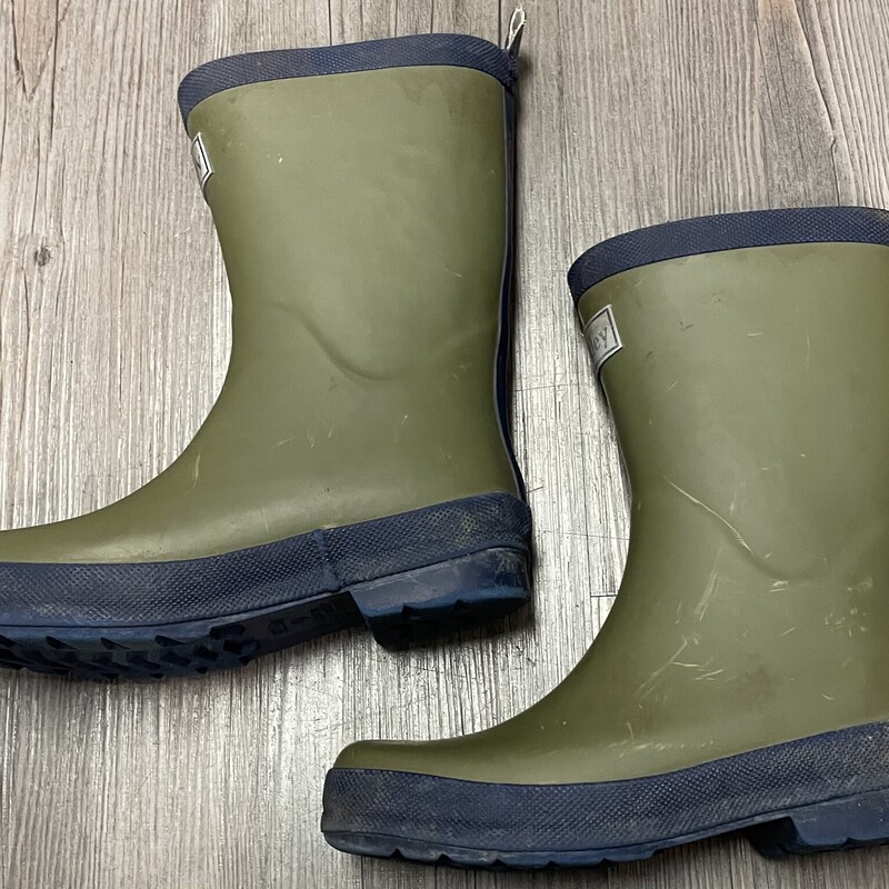 Hatley Rain Boots, Green, Size: 1Y