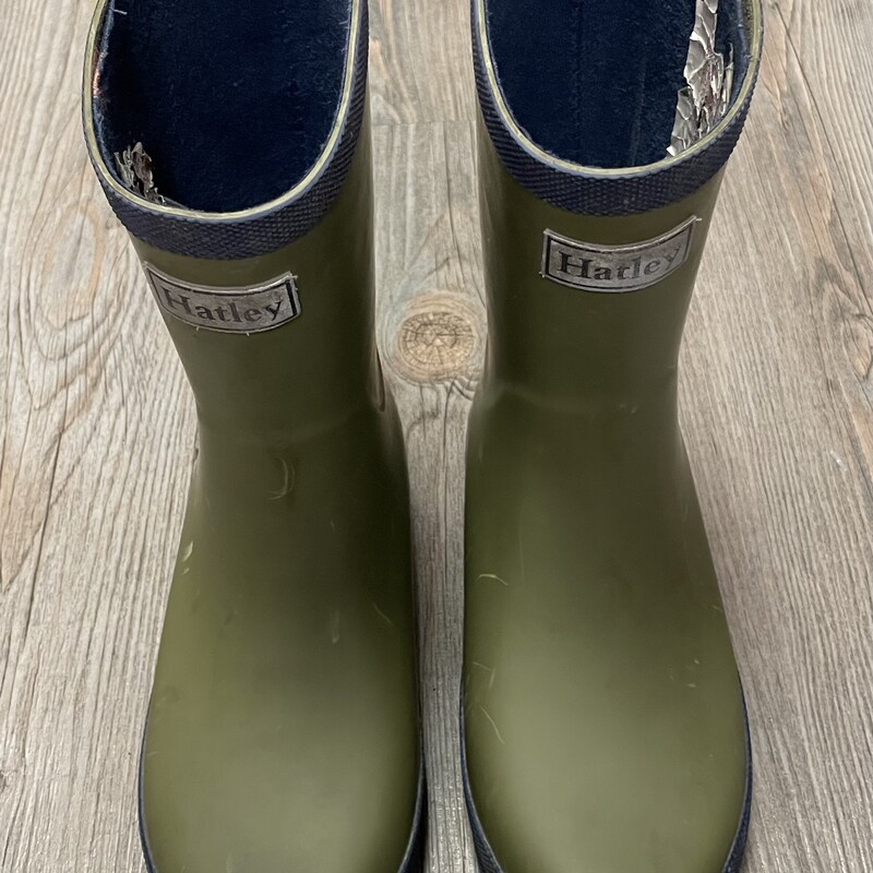 Hatley Rain Boots, Green, Size: 1Y