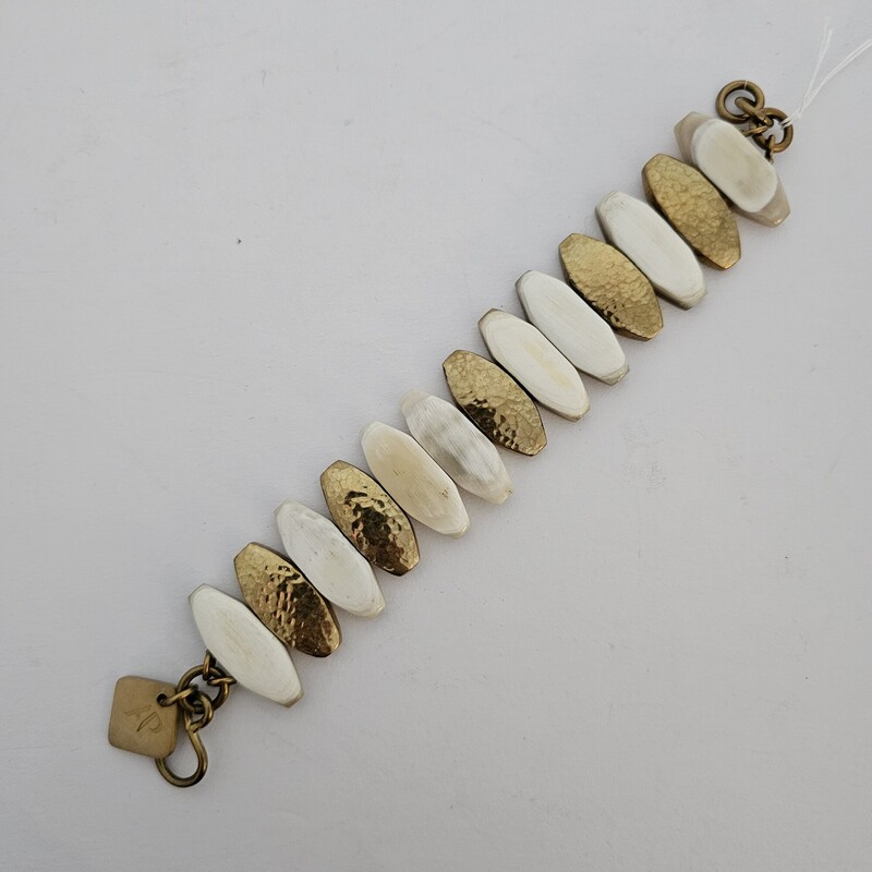 Ashley Pittman Horn Links, Crm/gold, Size: Kenya