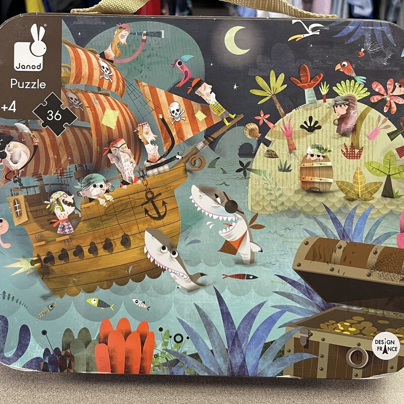 Janod Puzzle Pirate, Multi, Size: 4Y+
Complete