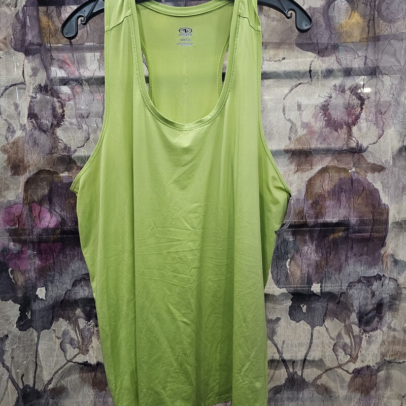 Activewear tank in lime green