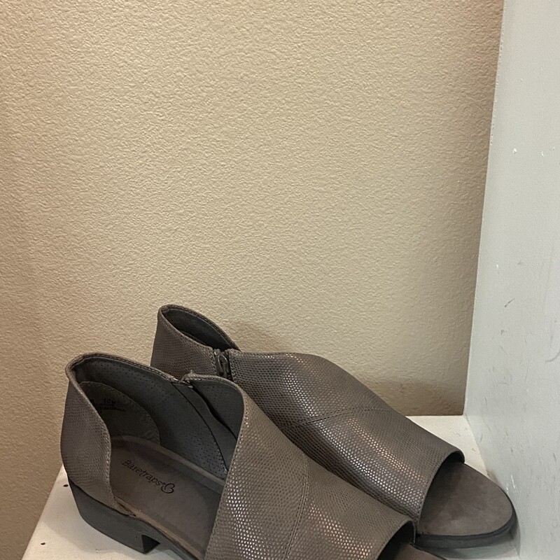 Grey Side Zip Sandal