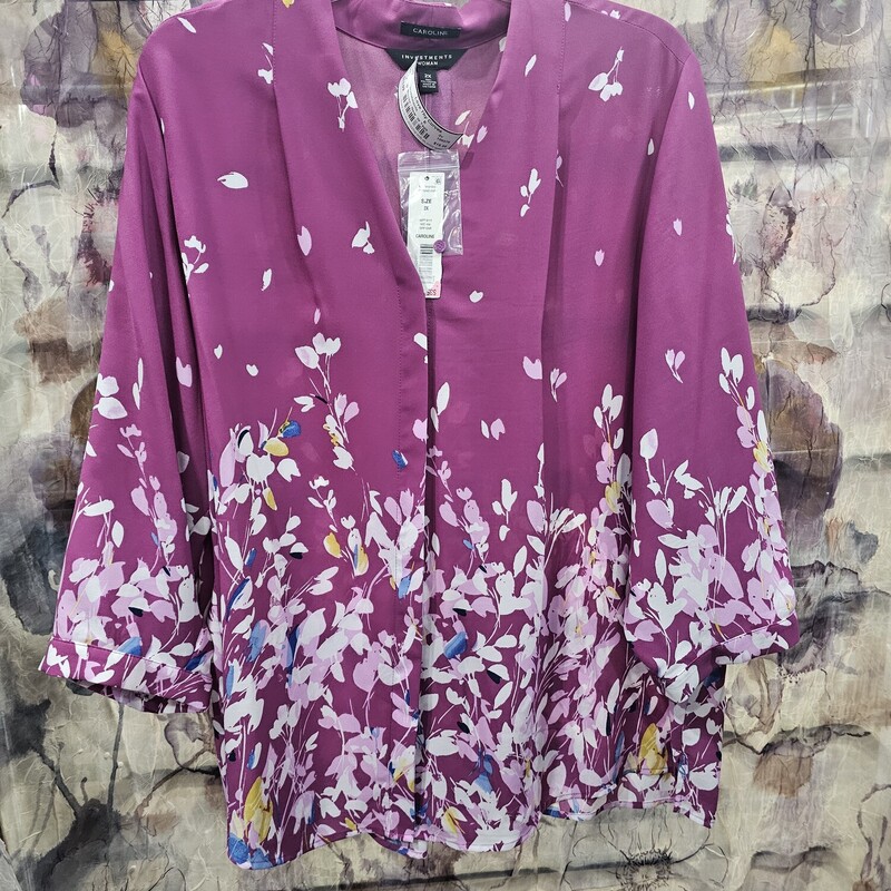 Love this brand new with tags top in pink with floral design.