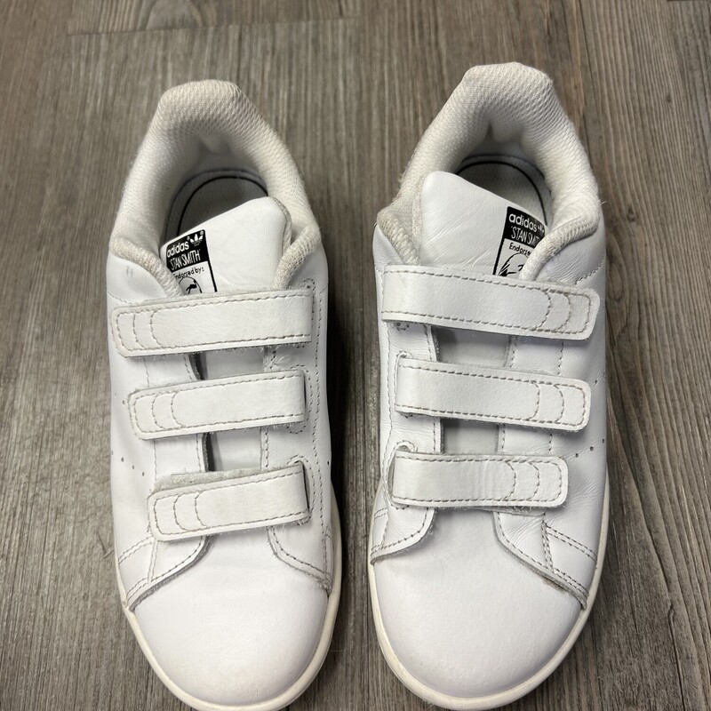 Adidas Stan Smith Velcro, White, Size: 1Y