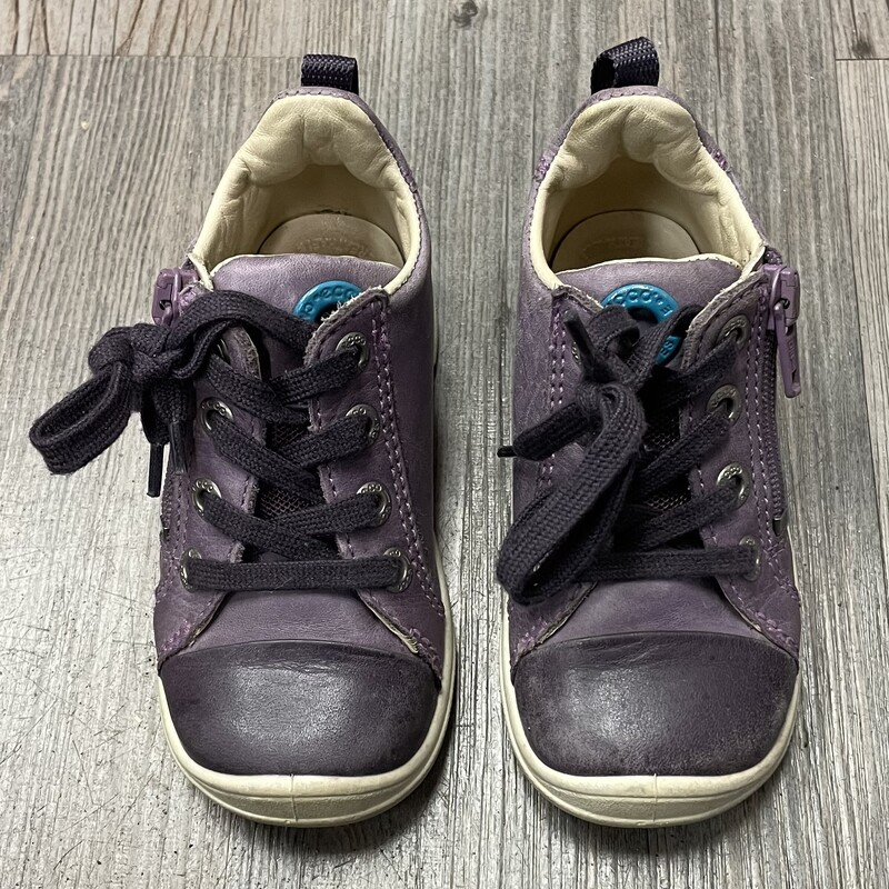 Ecco Low Cut Zip Shoes, Purple, Size: 6-6.5T