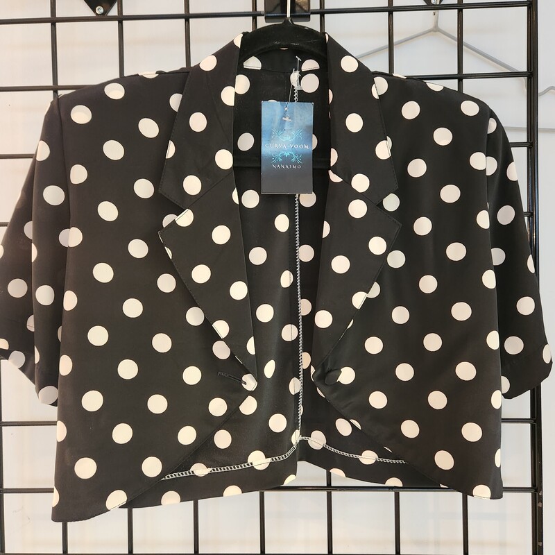 Vintage Bolero Cover, Polkadot, Size: S