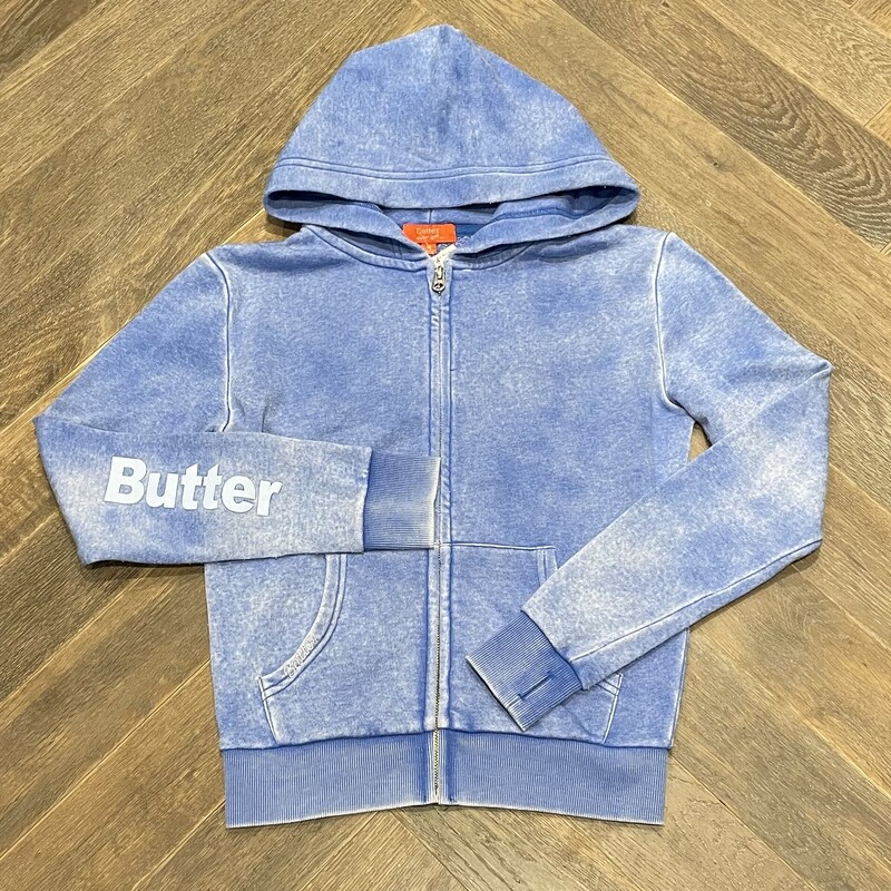 Butter Super Soft Hoodie, Blue, Size: 14Y