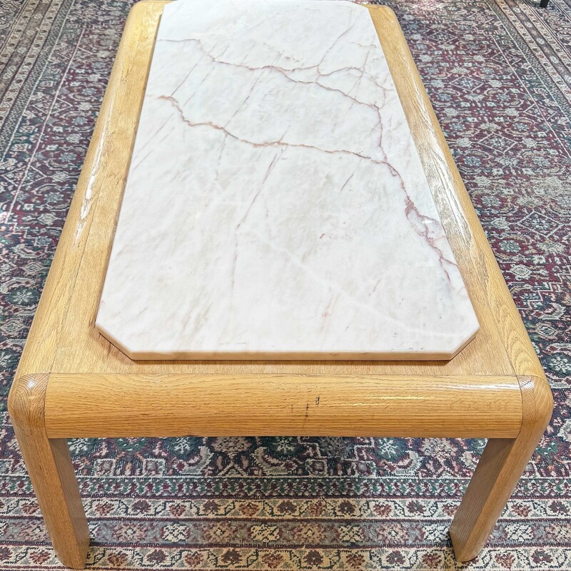 Oak Coffee Table W/Granite Top
Table is 53 Inches Long, 37 Inches Wide, 16 Inches High

Granite Slab on Top is 48.5 Inches Long, 20.5 Inches Wide, 3/4 Inches Thick