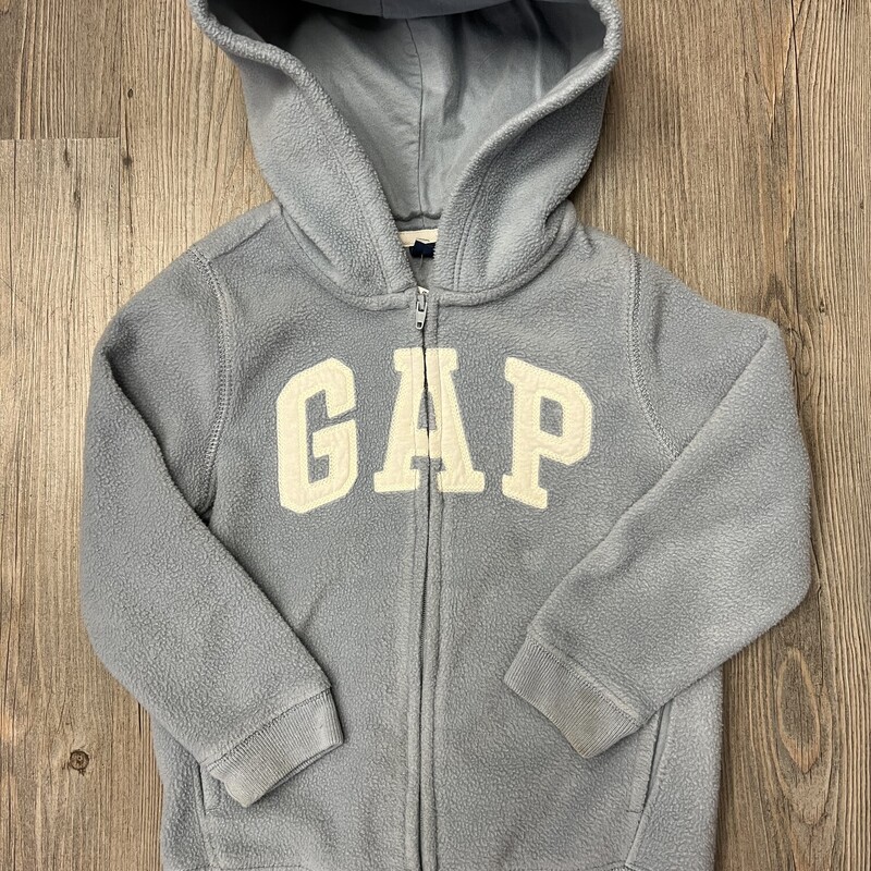 Gap Fleece Zip Hoodie, Blue, Size: 4Y