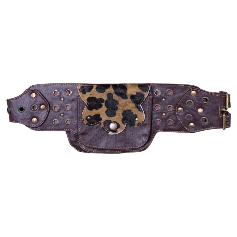 Belt Bag Cowboy Anmlhair, Brown, Size: None