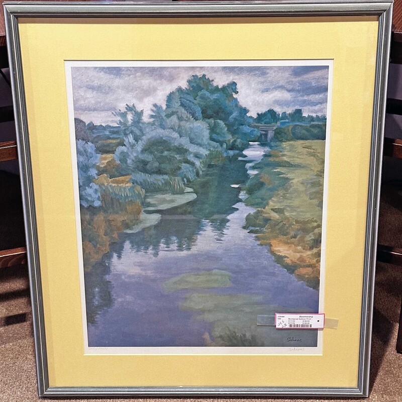 Numbered Salinas River Print
28 In x 23 In.
Nicely Framed.