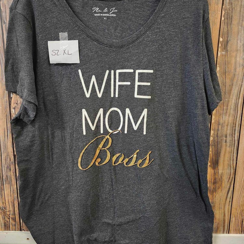 Wife Mom Boss Shirt, Size: Xl