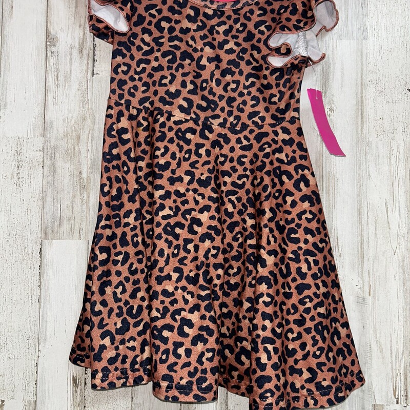 3 Cheetah Babydoll Dress, Tan, Size: Girl 3T