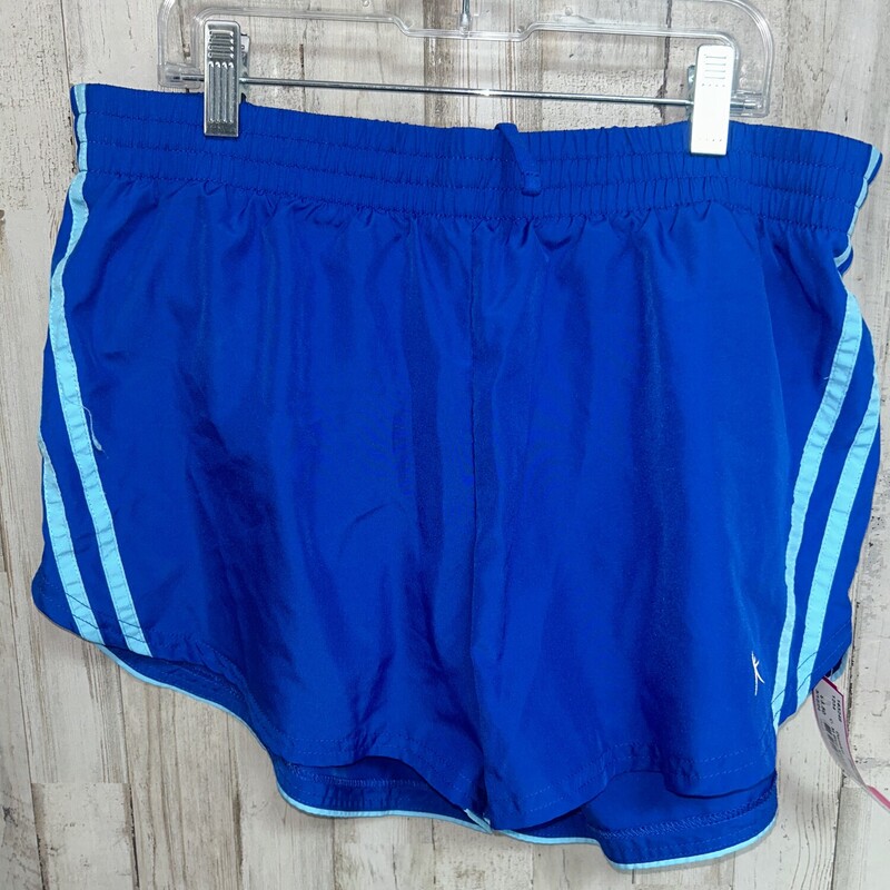 M Blue Athletic Shorts, Blue, Size: Ladies M