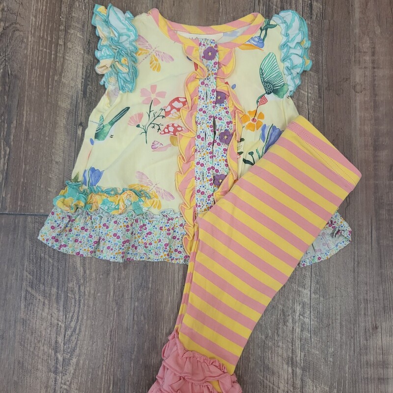 Matilda Jane Floral Leggi, Yellow, Size: Baby 3-6M
comes with leggings