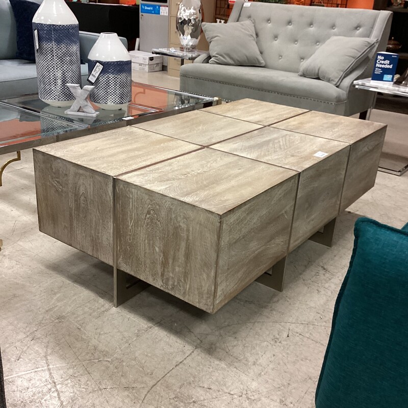 Z Gallerie Coffee Table, Gray, Clifton<br />
54 in Wide x 30 in Deep x 18 in Tall