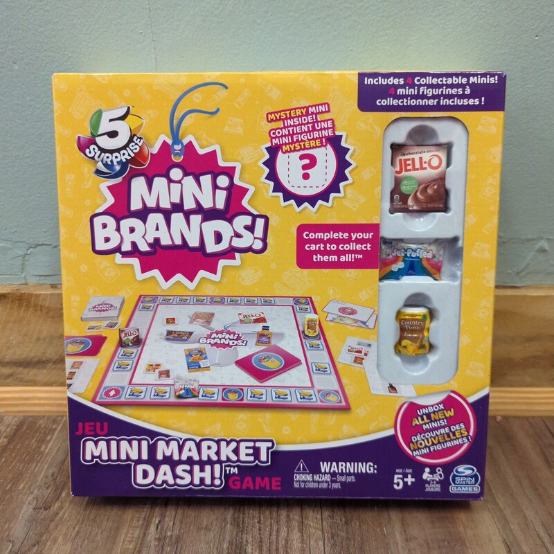 Mini Brands NEW Game, Yellow, Size: BoardGame