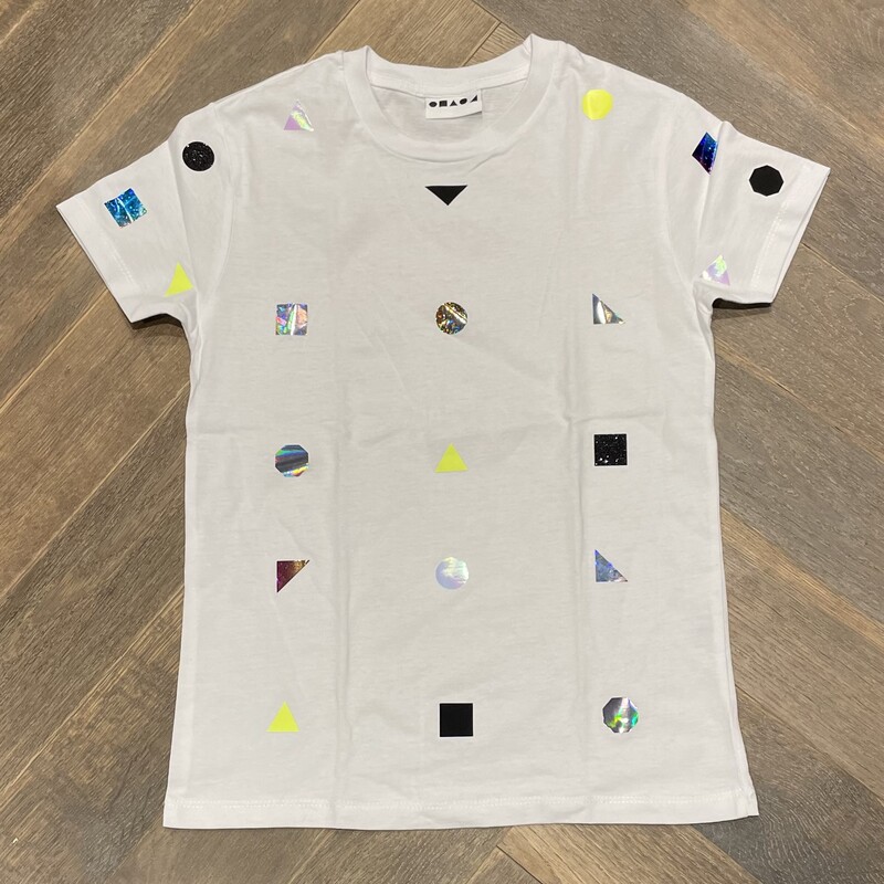 Shapes  WhiteTee, White, Size: 10Y