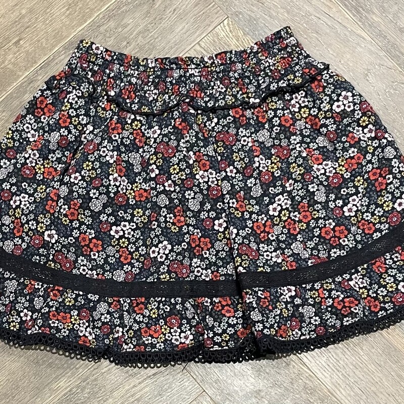 Lined Floral Skirt, Floral, Size: 4-5Y