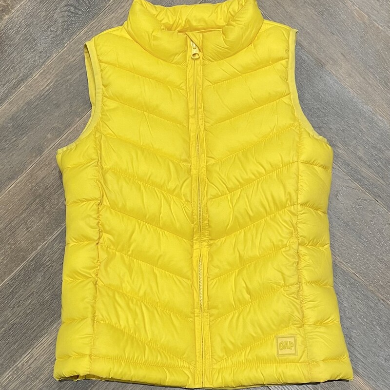 Gap Puffer Vest, Yellow, Size: 8-9Y