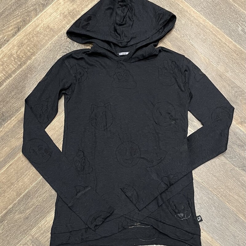 Terez  Emoji
Pullover Hoodie, Black, Size: 10-12Y
Original Size M