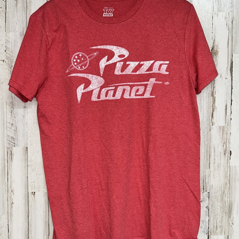 M Red Pizza Planet Tee, Red, Size: Ladies M