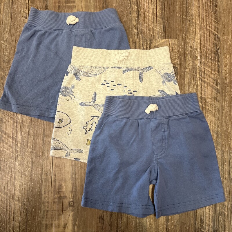 Carters Knit Shorts S/3
