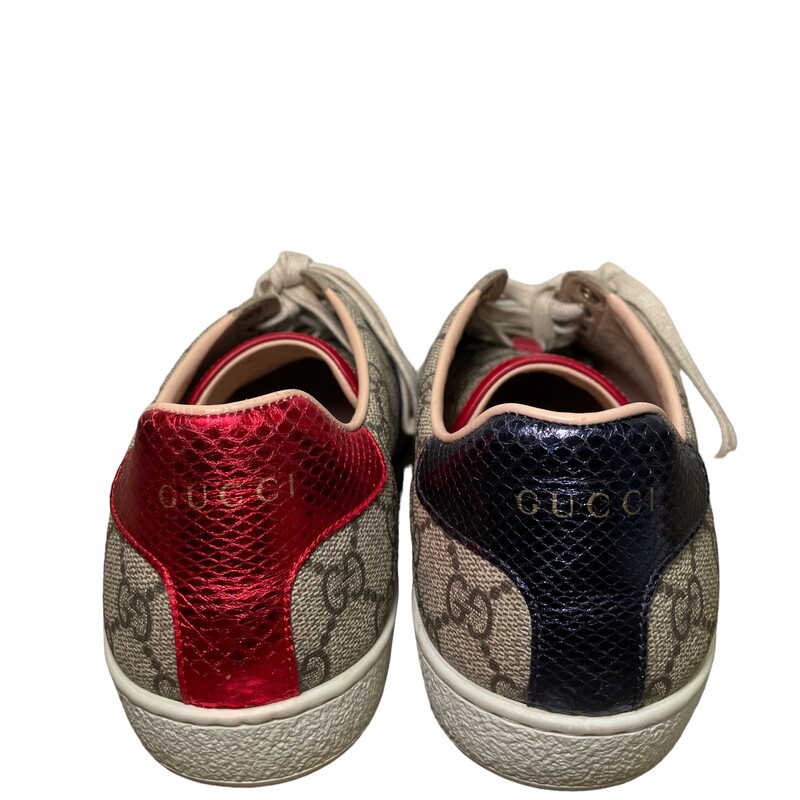 Gucci Ace Supreme, Blue/Red, Size: Size 39.5