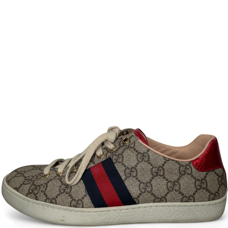 Gucci Ace Supreme, Blue/Red, Size: Size 39.5