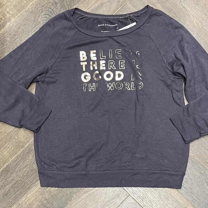 Goodh Youman Sweatshirt, Grey, Size: 8Y