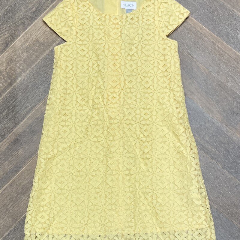 Childrens Place Dress, Yellow, Size: 7-8Y