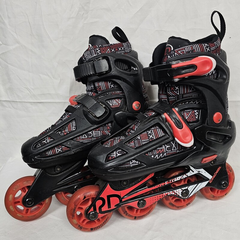 Pre-owned Roller Derby Falcon Kids Adjustable Inline Skates, Size: 3-6