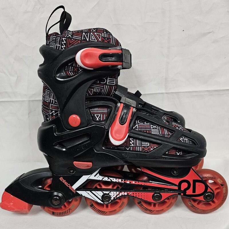 Pre-owned Roller Derby Falcon Kids Adjustable Inline Skates, Size: 3-6