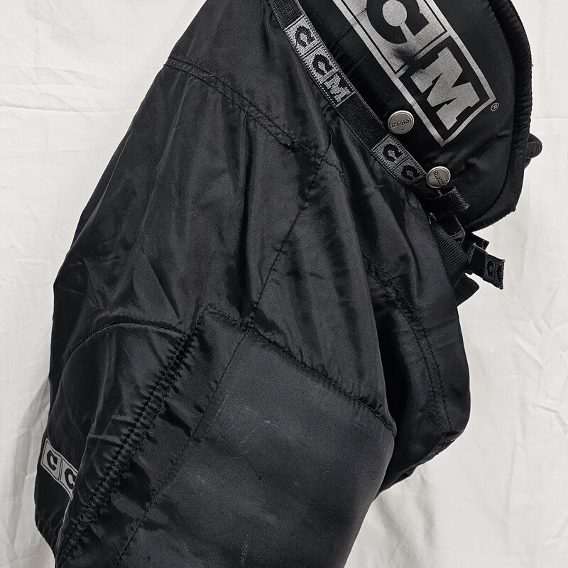 Pre-owned CCM HP192 Black Junior Hockey Pants, Size: Jr M