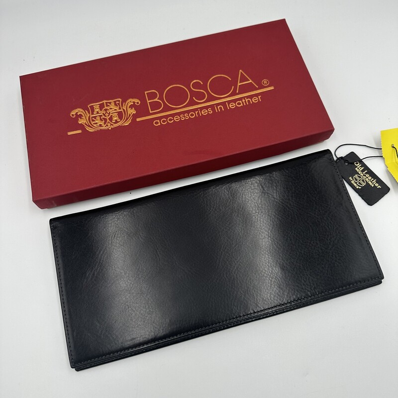 Bosca Leather Card Holder, Black. With original box- never used!
Size: 10x5