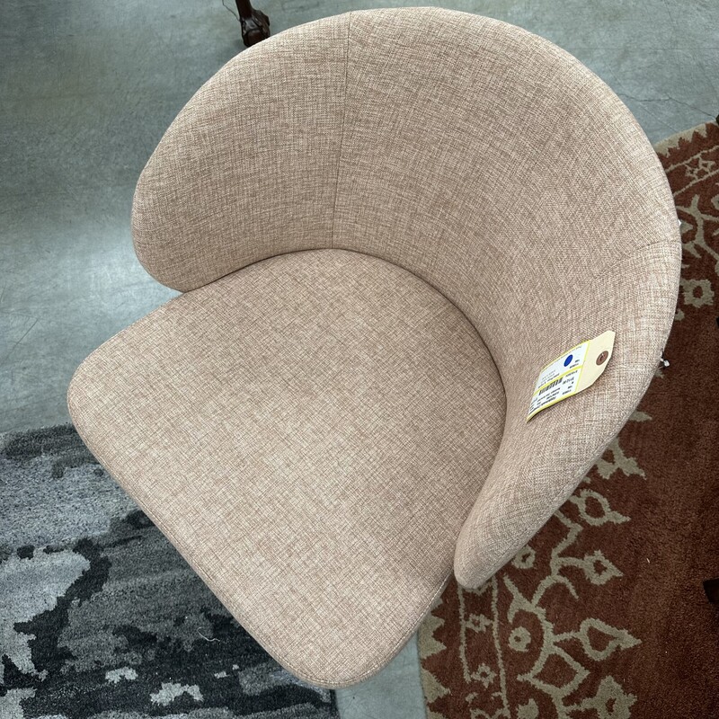Nostalgic Oak Armchair, Pink Upholstered