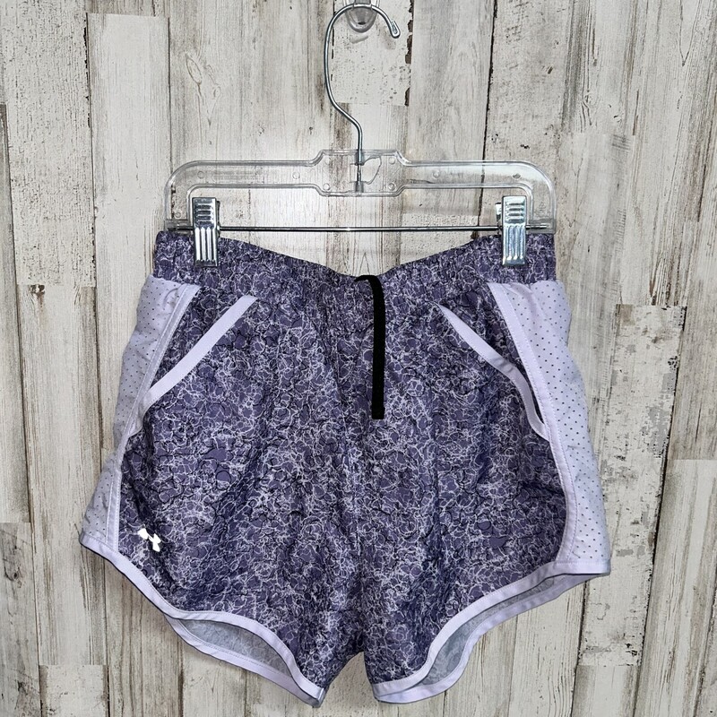 XS Purple Printed Shorts