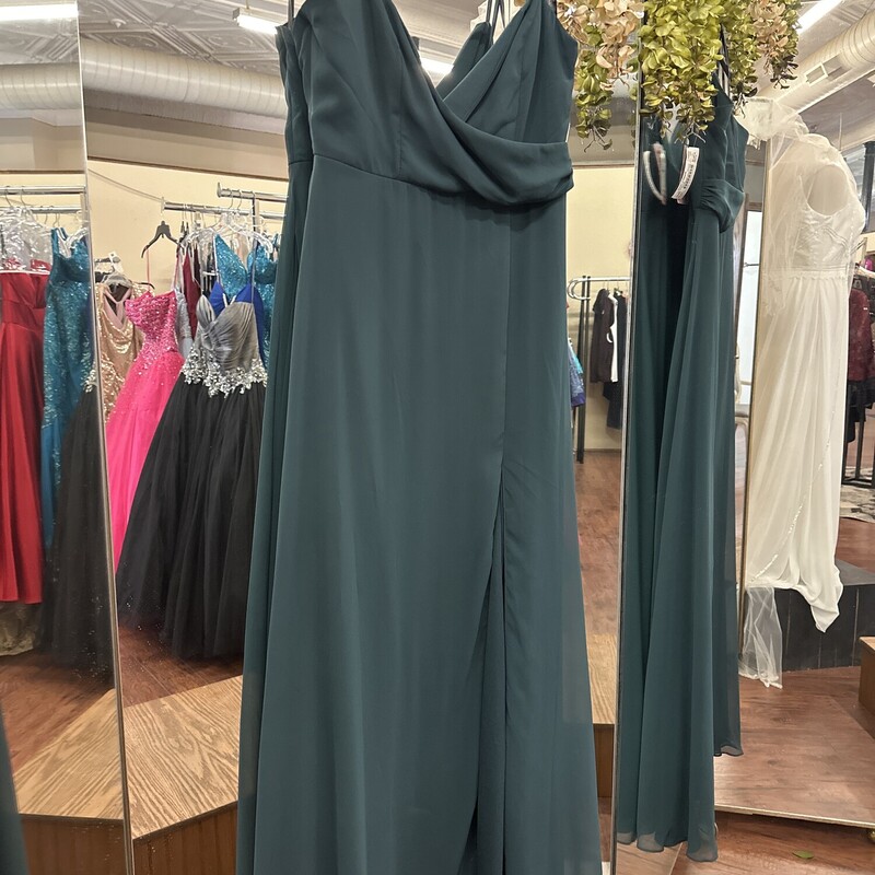NWT Lovely SpagStrap, Evergreen, Size: 10<br />
Original Nordstroms Price $231.00<br />
Our Price $169.99<br />
<br />
<br />
<br />
All Sales Are Final No Returns<br />
Shippping is Available<br />
or<br />
Pick Up In Store Within 7 Days of Purchase