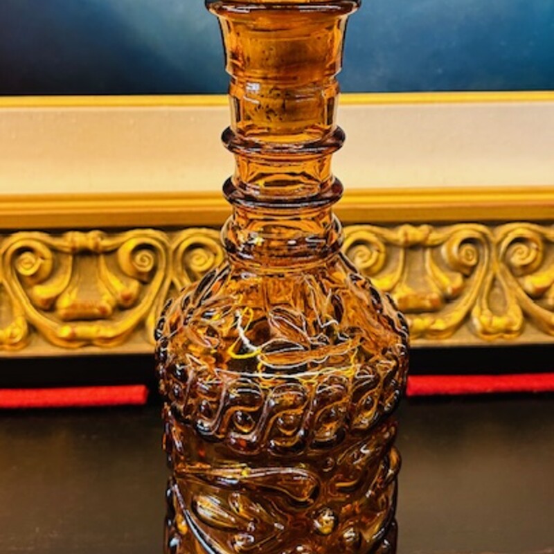Glass Embossed Decanter