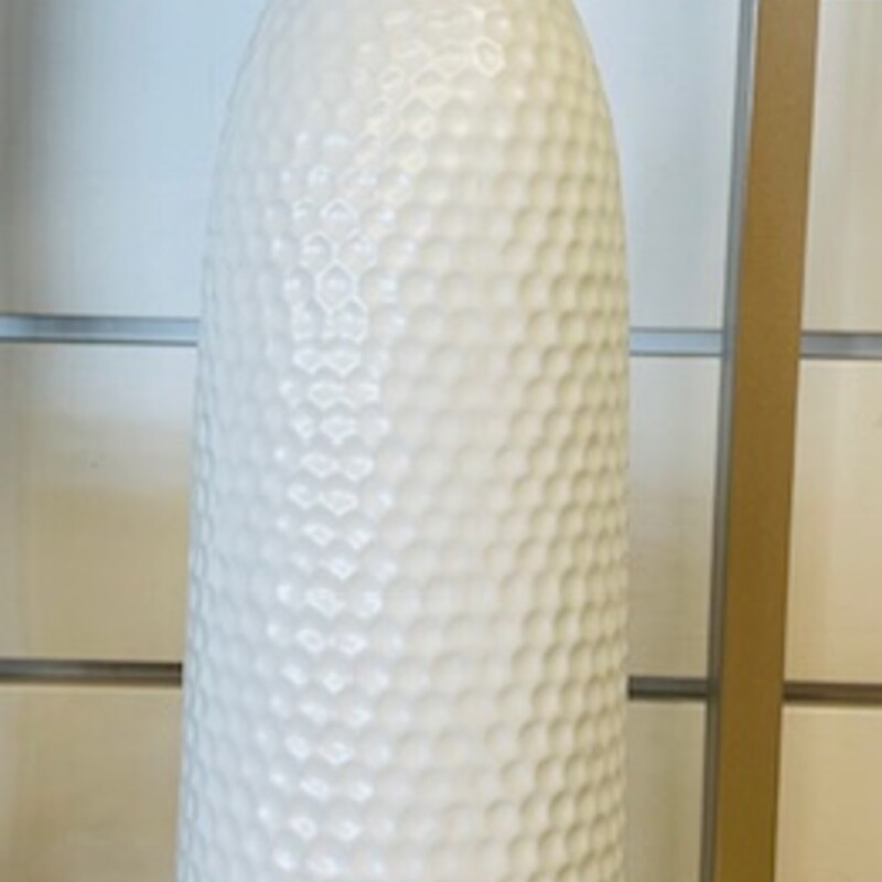 Dimpled Tall Ceramic Vase