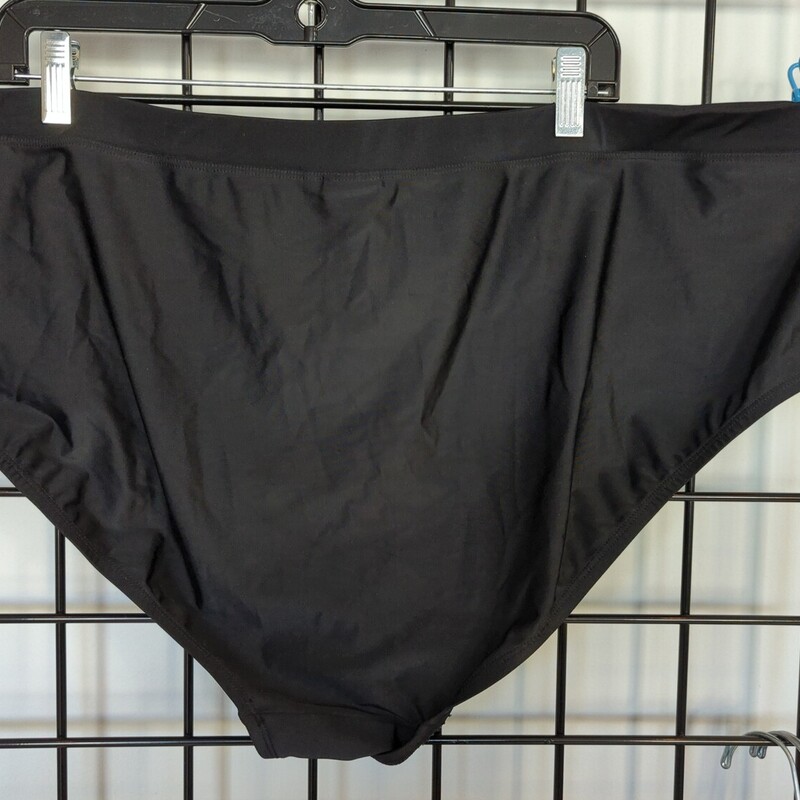 Sea Bottoms, Black, Size: 4X